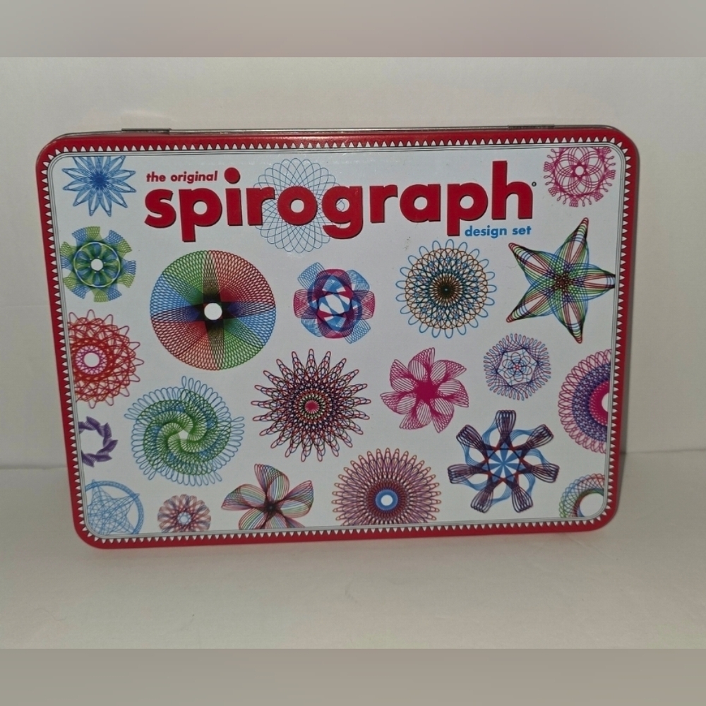 The Original SPIROGRAPH Design Set in a Tin Travel Complete  Novelty Art New
